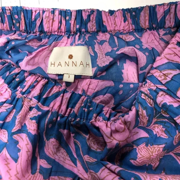 Hannah Artwear Chloe Floral Cross-Back Maxi Dress Halter Ties US Size 4 - Picture 7 of 10